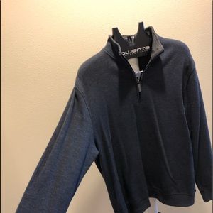 Van Heusen blue 1/4 zip up size Xl
